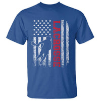 Lacrosse American Flag Lax Men 4th of July T Shirt