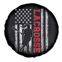 Lacrosse American Flag Lax Women 4th of July Spare Tire Cover