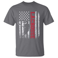 Lacrosse American Flag Lax Women 4th of July T Shirt