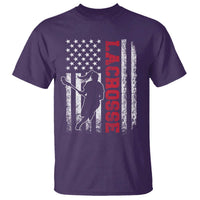 Lacrosse American Flag Lax Women 4th of July T Shirt