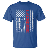 Lacrosse American Flag Lax Women 4th of July T Shirt