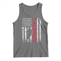 Lacrosse American Flag Lax Women 4th of July Tank Top