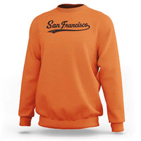 San Francisco Sports Script Retro Baseball Lovers Proud City Sweatshirt