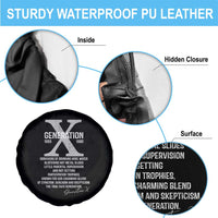 Proud Gen X 1965 to 1980 Spare Tire Cover Vintage Generation X