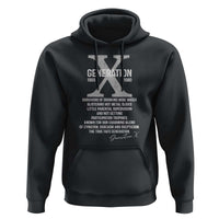 Proud Gen X 1965 to 1980 Hoodie Vintage Generation X