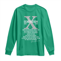 Proud Gen X 1965 to 1980 Long Sleeve Shirt Vintage Generation X