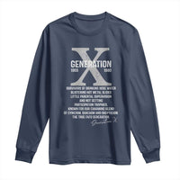 Proud Gen X 1965 to 1980 Long Sleeve Shirt Vintage Generation X