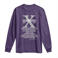 Proud Gen X 1965 to 1980 Long Sleeve Shirt Vintage Generation X