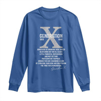 Proud Gen X 1965 to 1980 Long Sleeve Shirt Vintage Generation X