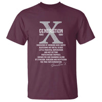 Proud Gen X 1965 to 1980 T Shirt Vintage Generation X