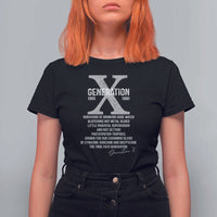 Proud Gen X 1965 to 1980 T Shirt For Women Vintage Generation X