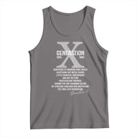 Proud Gen X 1965 to 1980 Tank Top Vintage Generation X