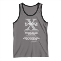 Proud Gen X 1965 to 1980 Tank Top Vintage Generation X