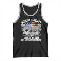 Omaha Beach D Day 81 ST Anniversary Honor History Normandy Tank Top American Flag WWII