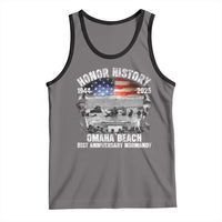 Omaha Beach D Day 81 ST Anniversary Honor History Normandy Tank Top American Flag WWII
