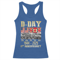 D Day 81st Anniversary Honor History Normandy WWII Racerback Tank Top