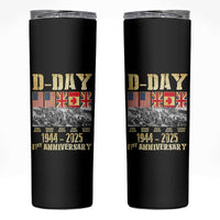 D Day 81st Anniversary Honor History Normandy WWII Skinny Tumbler