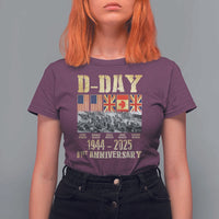 D Day 81st Anniversary Honor History Normandy WWII T Shirt For Women