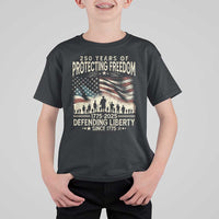 250 Years Of Protecting Freedom Defending Liberty Since 1775 T Shirt For Kid US Military Army Birthday