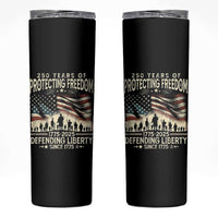 250 Years Of Protecting Freedom Defending Liberty Since 1775 Skinny Tumbler US Military Army Birthday