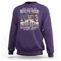 250 Years Of Protecting Freedom Defending Liberty Since 1775 Sweatshirt US Military Army Birthday