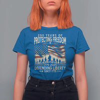 250 Years Of Protecting Freedom Defending Liberty Since 1775 T Shirt For Women US Military Army Birthday