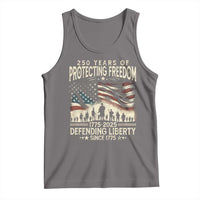 250 Years Of Protecting Freedom Defending Liberty Since 1775 Tank Top US Military Army Birthday