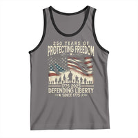 250 Years Of Protecting Freedom Defending Liberty Since 1775 Tank Top US Military Army Birthday