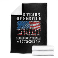 250 Years Of Service Semiquincentennial Throw Blanket US Military Army Birthday American Flag - Wonder Print Shop