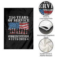 250 Years Of Service Semiquincentennial Garden Flag US Military Army Birthday American Flag - Wonder Print Shop
