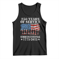 250 Years Of Service Semiquincentennial Tank Top US Military Army Birthday American Flag
