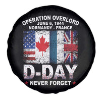 Operation Overlord D Day Normandy France WWII Never Forget Spare Tire Cover