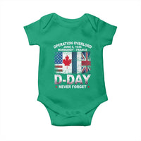 Operation Overlord D Day Normandy France WWII Never Forget Baby Onesie