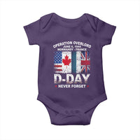 Operation Overlord D Day Normandy France WWII Never Forget Baby Onesie