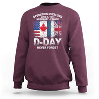 Operation Overlord D Day Normandy France WWII Never Forget Sweatshirt
