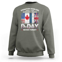 Operation Overlord D Day Normandy France WWII Never Forget Sweatshirt
