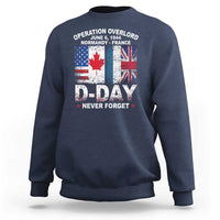 Operation Overlord D Day Normandy France WWII Never Forget Sweatshirt