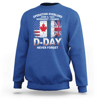 Operation Overlord D Day Normandy France WWII Never Forget Sweatshirt