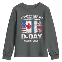 Operation Overlord D Day Normandy France WWII Never Forget Youth Sweatshirt