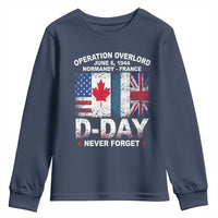 Operation Overlord D Day Normandy France WWII Never Forget Youth Sweatshirt