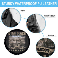 Utah Beach D Day 81 ST Anniversary Honor History Normandy WWII Spare Tire Cover
