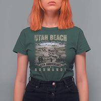 Utah Beach D Day 81 ST Anniversary Honor History Normandy WWII T Shirt For Women