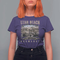 Utah Beach D Day 81 ST Anniversary Honor History Normandy WWII T Shirt For Women