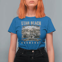 Utah Beach D Day 81 ST Anniversary Honor History Normandy WWII T Shirt For Women