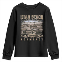 Utah Beach D Day 81 ST Anniversary Honor History Normandy WWII Youth Sweatshirt