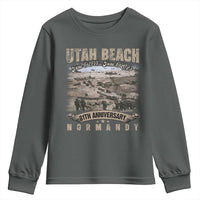 Utah Beach D Day 81 ST Anniversary Honor History Normandy WWII Youth Sweatshirt