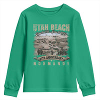Utah Beach D Day 81 ST Anniversary Honor History Normandy WWII Youth Sweatshirt