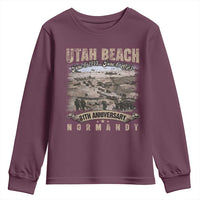 Utah Beach D Day 81 ST Anniversary Honor History Normandy WWII Youth Sweatshirt