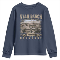 Utah Beach D Day 81 ST Anniversary Honor History Normandy WWII Youth Sweatshirt