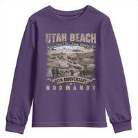 Utah Beach D Day 81 ST Anniversary Honor History Normandy WWII Youth Sweatshirt